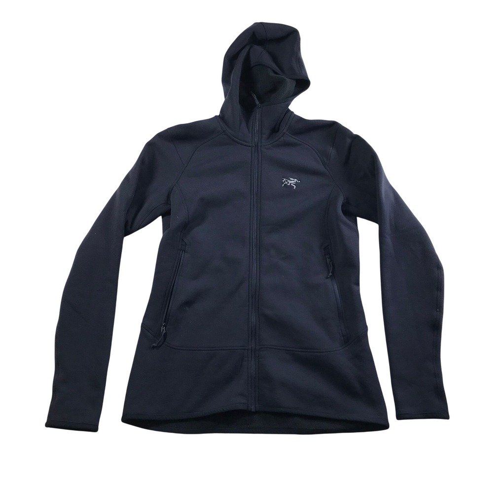 Arcteryx Kyanite Hoody Womens Large Navy Blue Polartec Fleece Full Zip Jacket